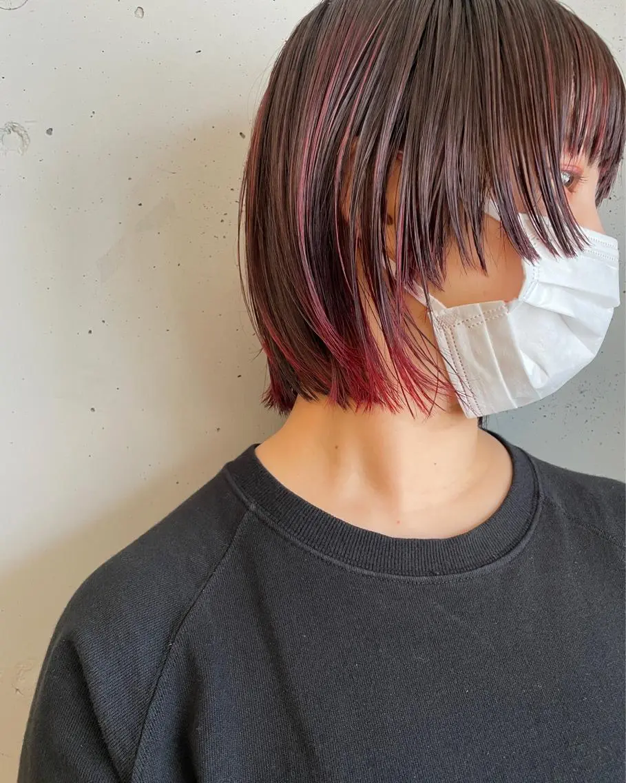 ミディアム カラー 東 みのりのヘアスタイル