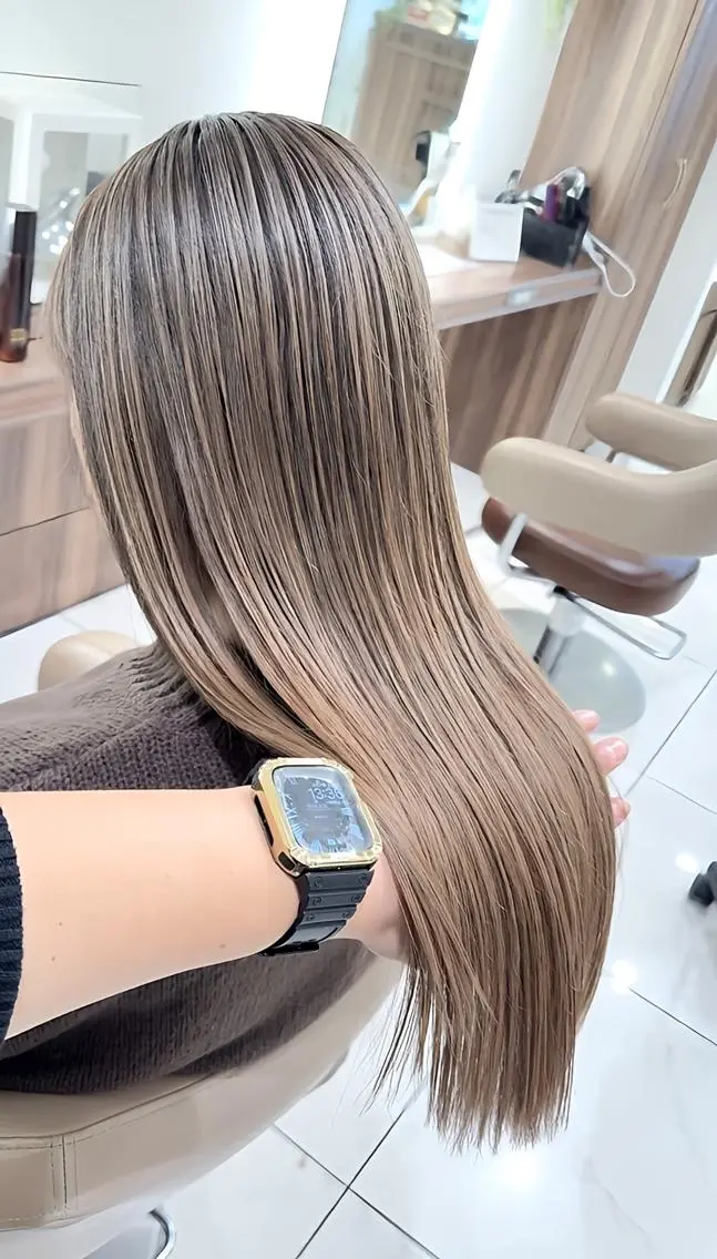 カラー 髪質改善 ヘアカラー トリートメント ＡＳＨ大宮/ブリーチ 髪質改善/カラーのヘアスタイル