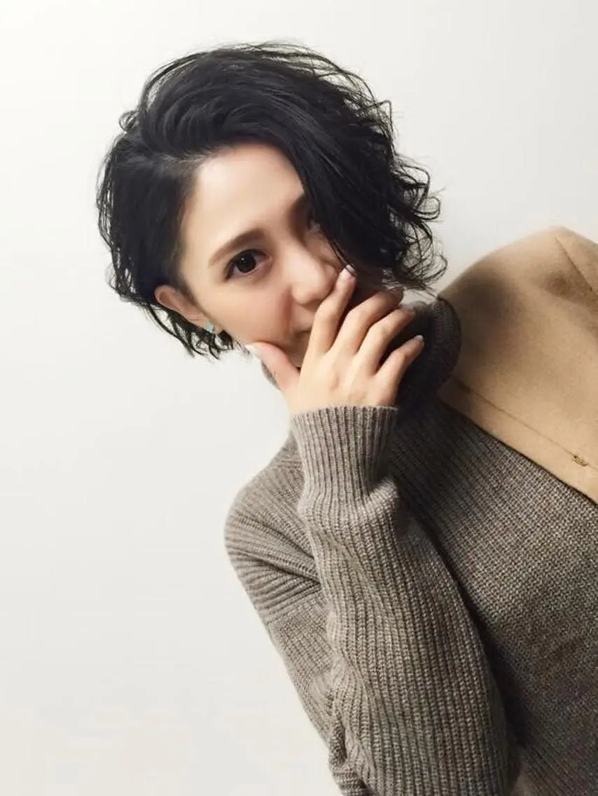 ミディアム カラー パーマ ヘアアレンジ 吉川 宙翔のヘアスタイル