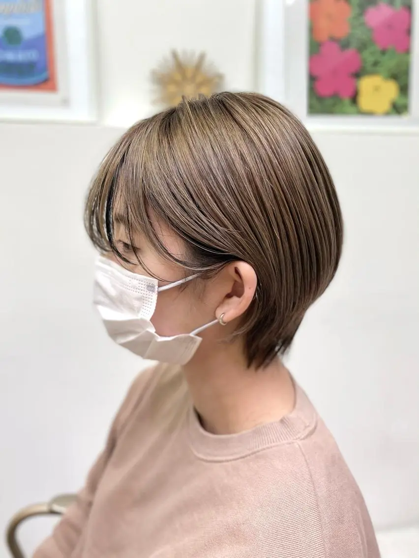 ショート カラー カット ヘアカラー トリートメント 平田 健一のヘアスタイル