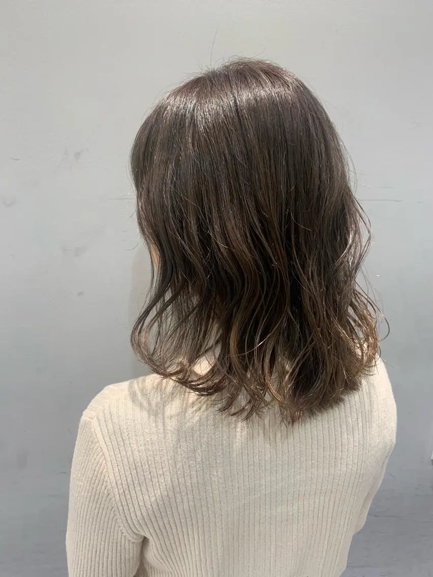 ミディアム カラー トリートメント 髪質改善/縮毛矯正 🎀小林 唯 🎀のヘアスタイル