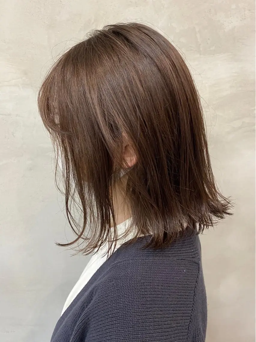 ミディアム カラー ブラウンカラー カット ヘアカラー トリートメント 🫧透明感カラー🫧 OIKAWAのヘアスタイル