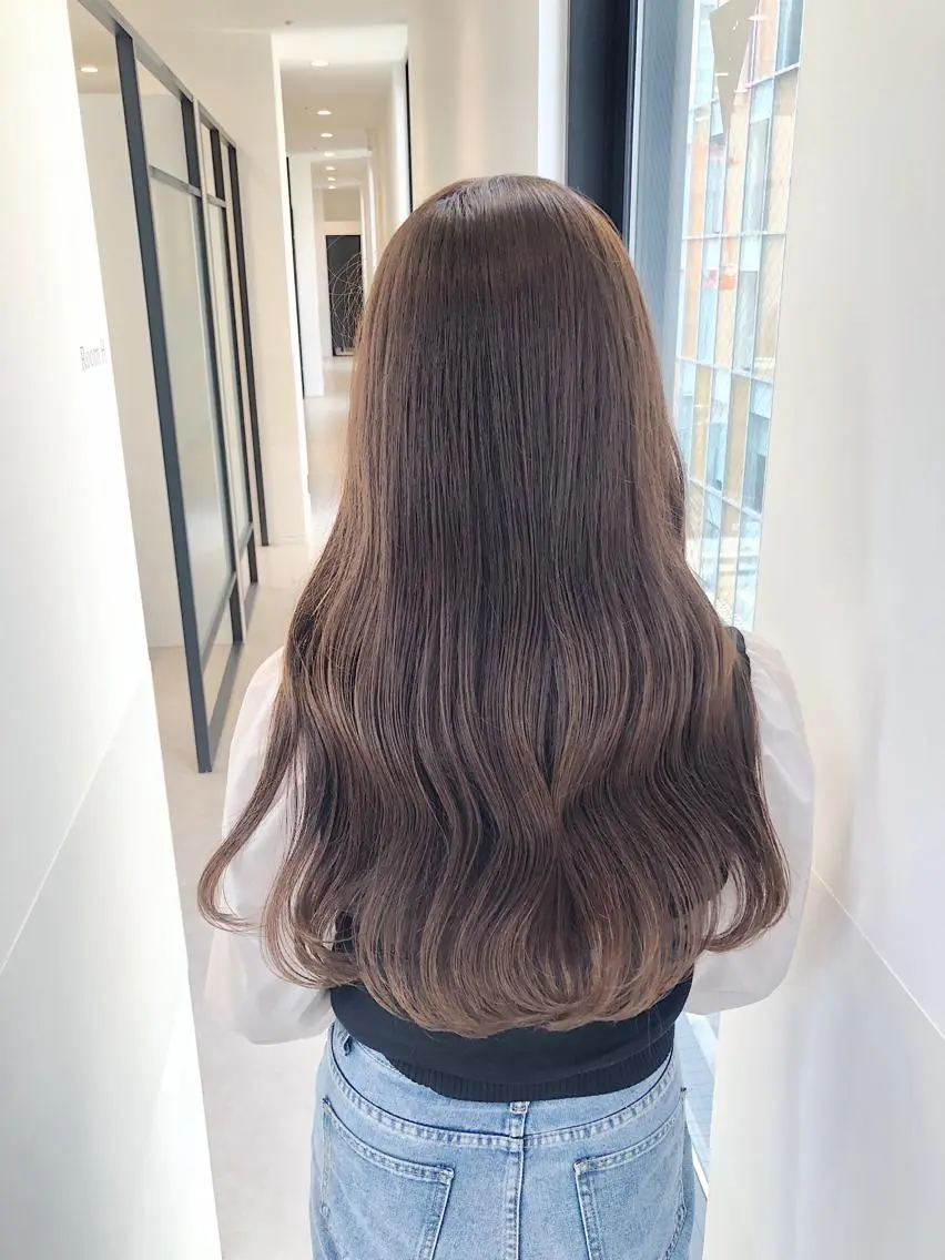 ロング カラー ベージュカラー カット ヘアカラー トリートメント 髪質改善/顔まわり 石原のヘアスタイル