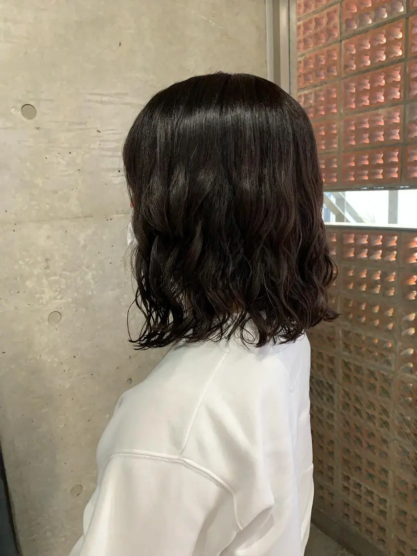 パーマ ボブパーマコテ巻き風 パーマNo1深江秀平のヘアスタイル
