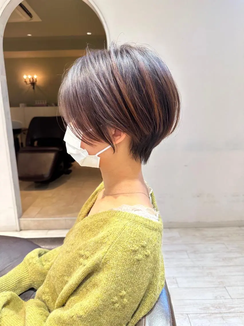ショート ショートヘア 大人可愛いレイヤー 大田のヘアスタイル