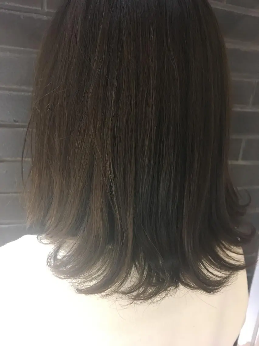セミロング カラー アッシュ ブルーカラー ブルーアッシュ 透明感カラー 🌿椿 夢来🌿のヘアスタイル