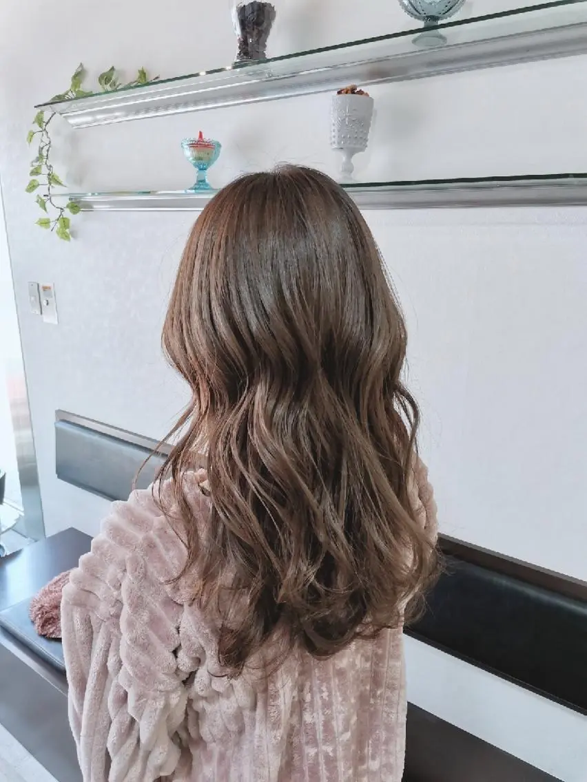 セミロング ツヤ髪ケアカラー✨ 中谷良成のヘアスタイル
