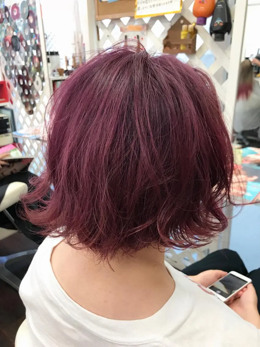 ミディアム カラー 岩谷/ブリーチ 🪽透明感カラーのヘアスタイル