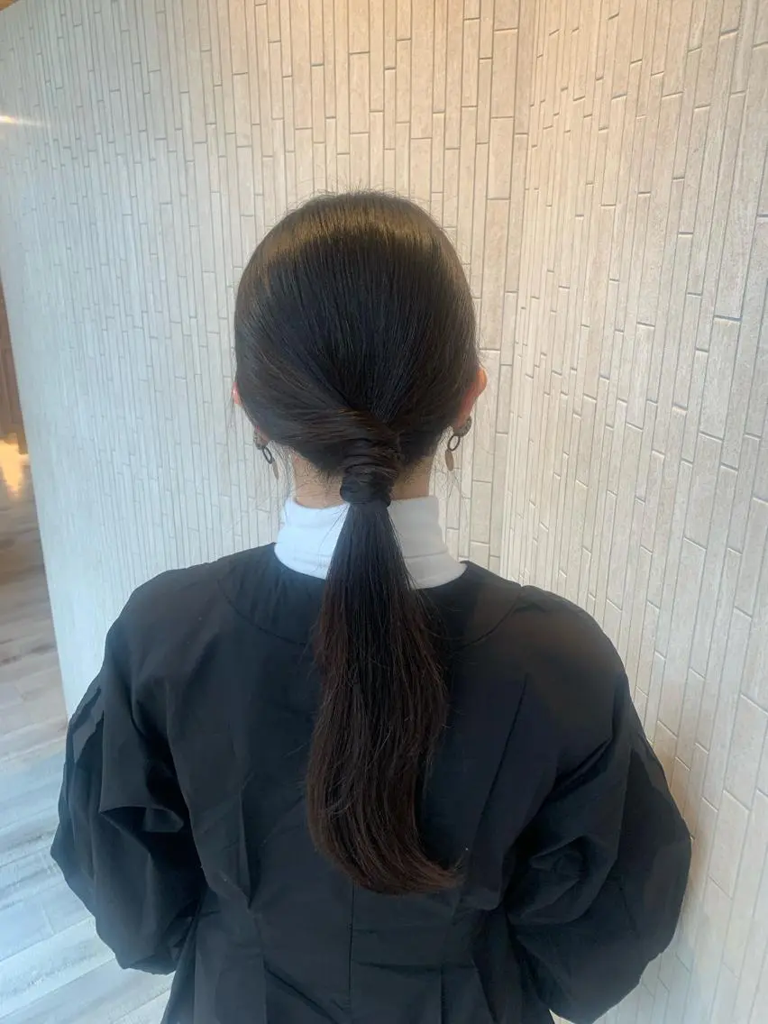 ヘアアレンジ 簡単アレンジ ヘアセット Aya/四条烏丸/ インナーカラーのヘアスタイル