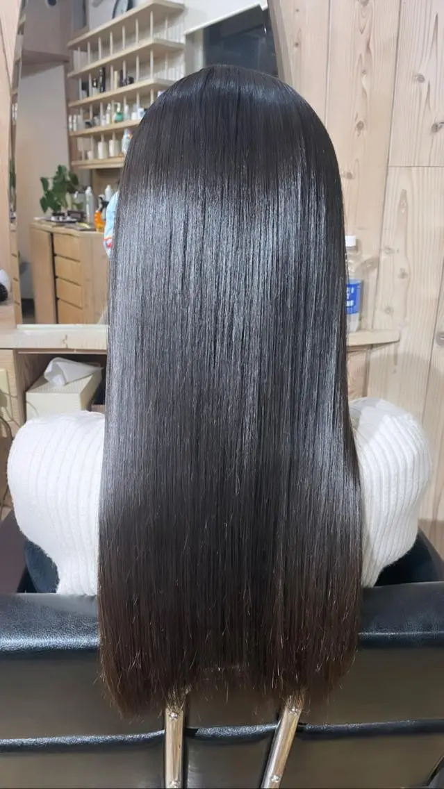 ロング パーマ カット 縮毛矯正 トリートメント 髪質改善 水野のヘアスタイル