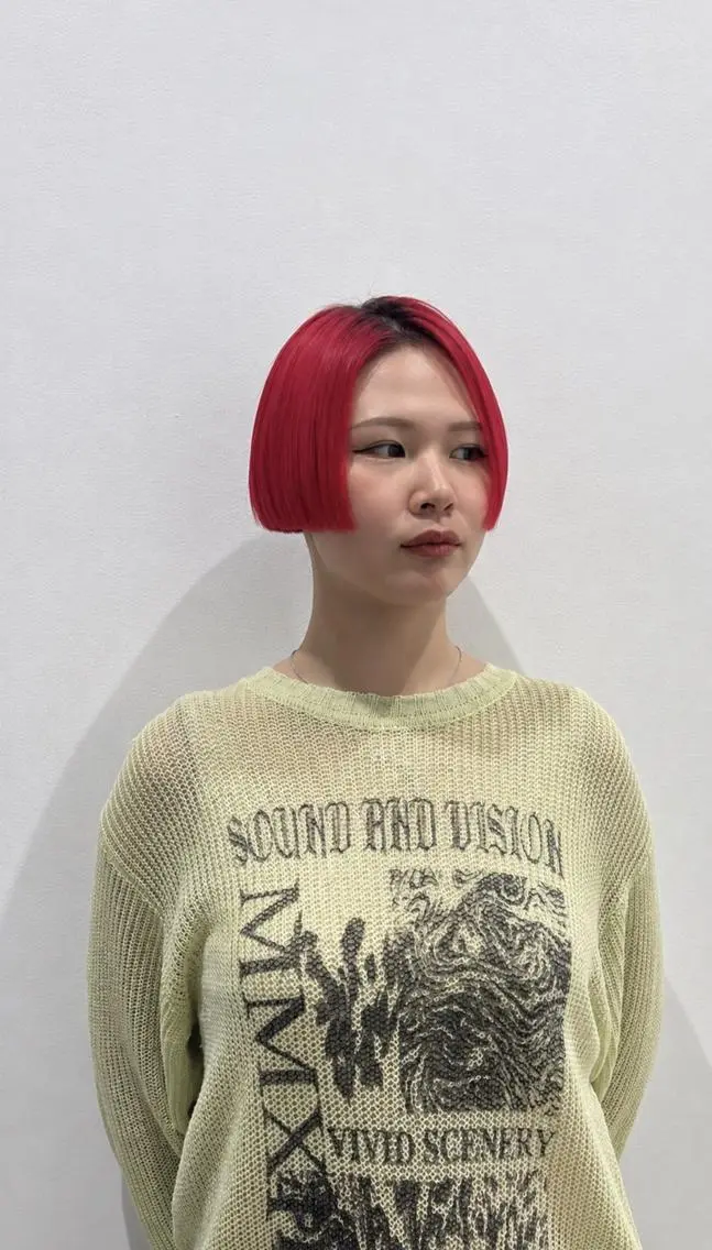 カラー カット ヘアカラー トリートメント 柔らかハイトーン/ 美髪💙ྀི/ミナルのヘアスタイル
