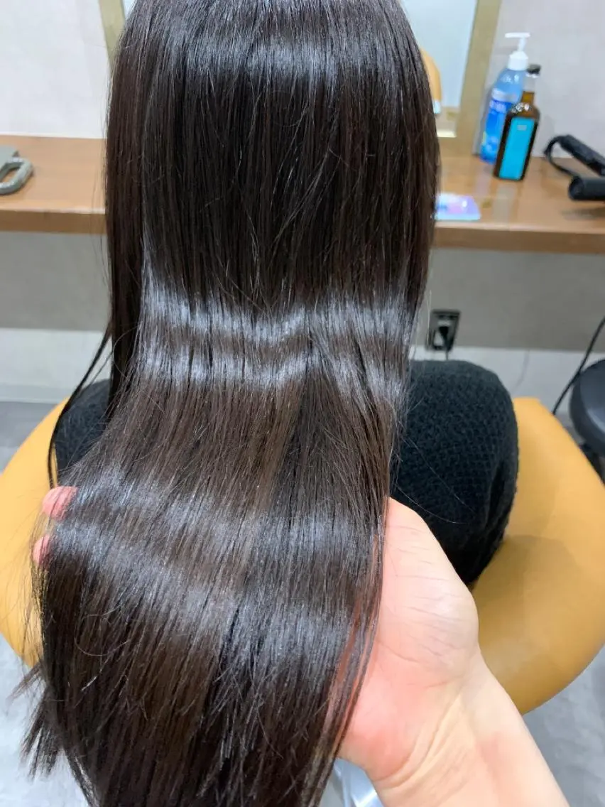 ロング カラー enx天王町店 伊藤 愛央のヘアスタイル