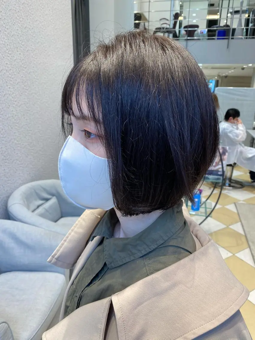 ショート カラー グレージュ ボブ カット ヘアカラー トリートメント ヘアセット 💜髪質改善美髪💜 星野清光のヘアスタイル