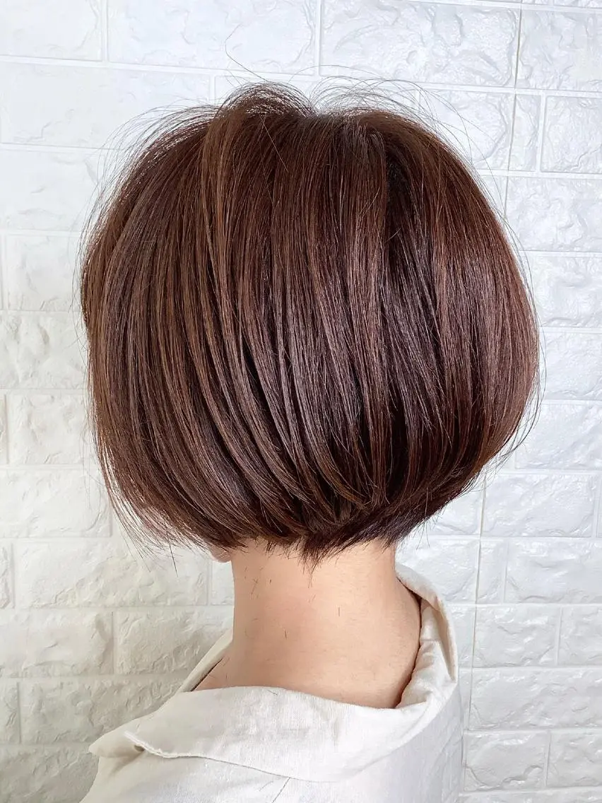 ショート カラー 髪質改善縮毛矯正 美容師✂️山崎竜二のヘアスタイル