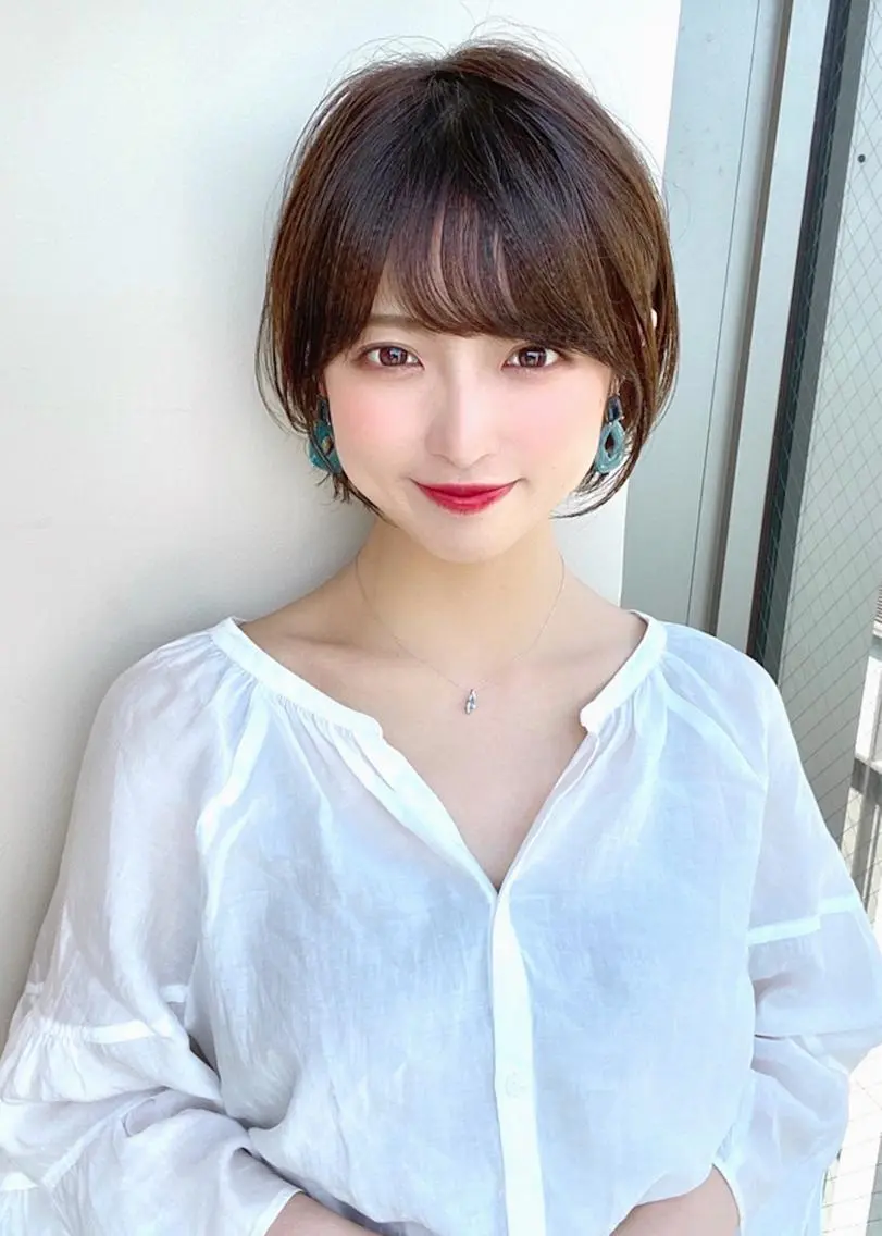ショート カラー ショートボブ ボブ ショートヘア 伊奈 航平のヘアスタイル