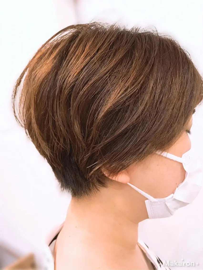 ショート ショートヘア hair works raptureのヘアスタイル
