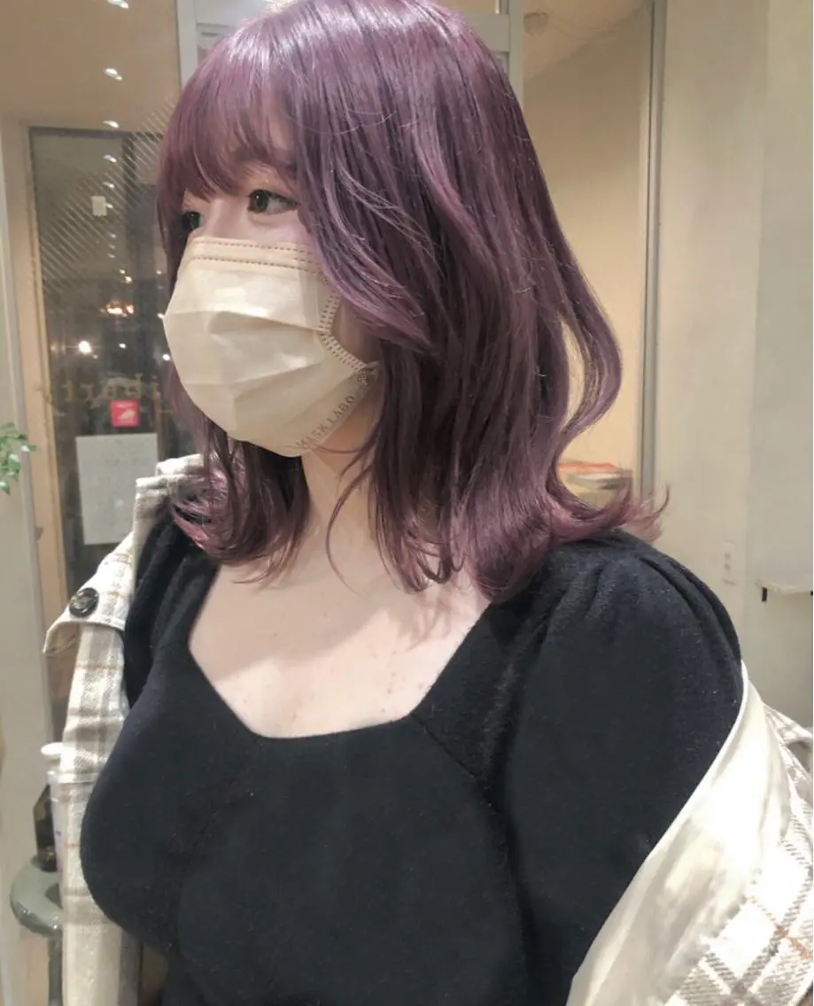 ミディアム カラー nakahara madokaのヘアスタイル