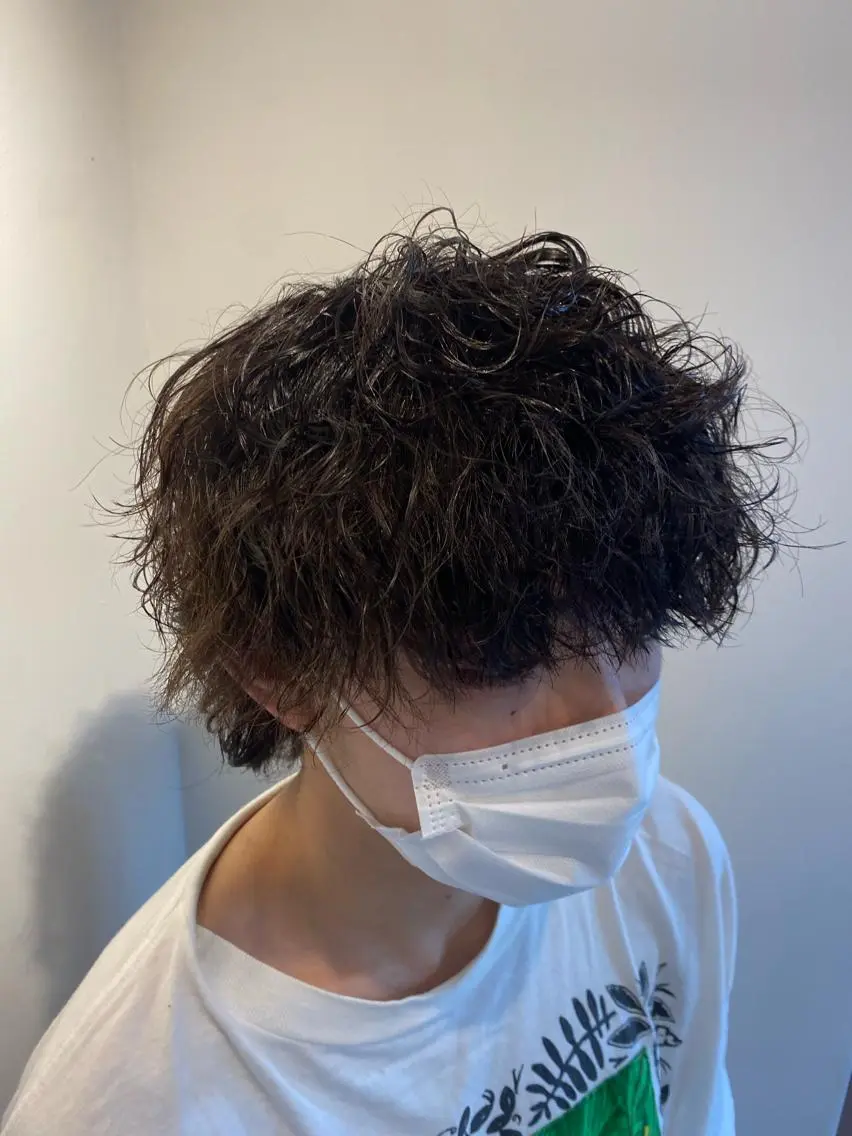 ショート カット 髪質改善 メンズパーマゆうひのヘアスタイル