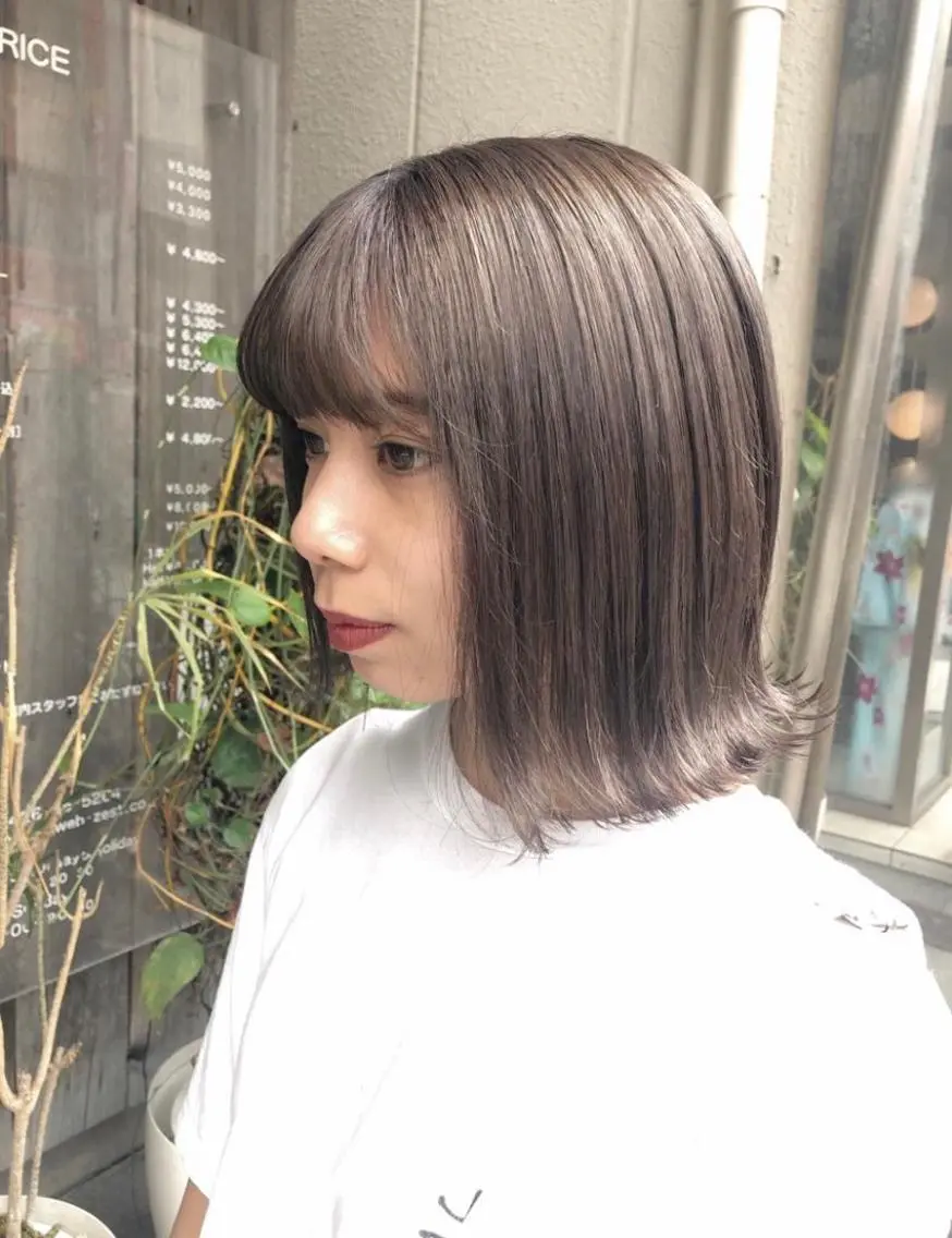 ミディアム カラー 髪質改善 トリートメント Kimura Miyukiのマツエク・マツパデザイン
