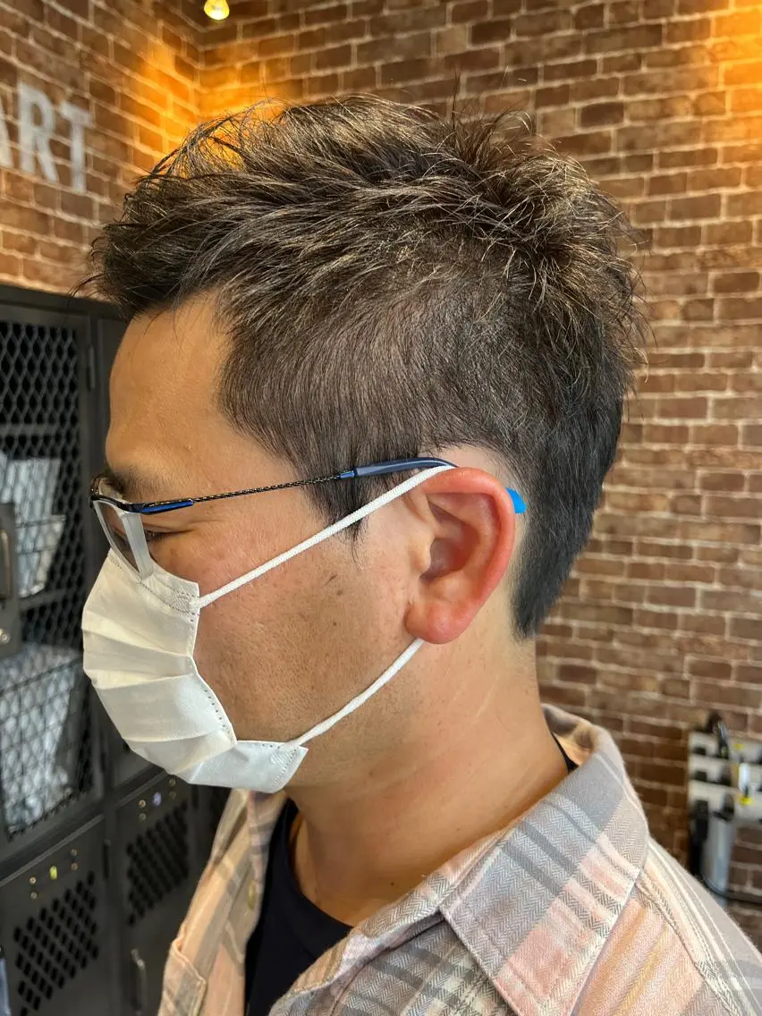 ショート カラー パーマ ヘアアレンジ メンズ キッズ ネイル マツエク・マツパ アイブロウ メンズハイライト メンズパーマ ブラウンカラー ケアカラー 透明感カラー 久木原 ゆりのヘアスタイル