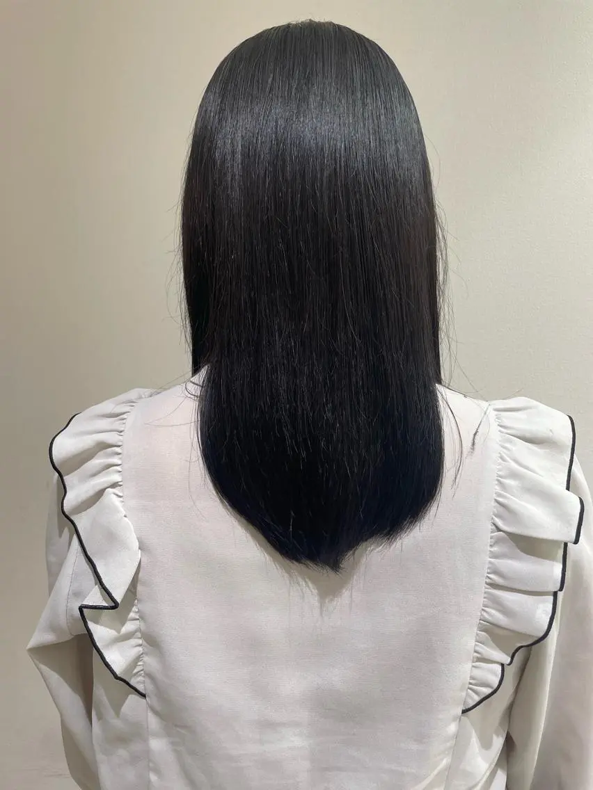 セミロング カラー 小平 悠人のヘアスタイル