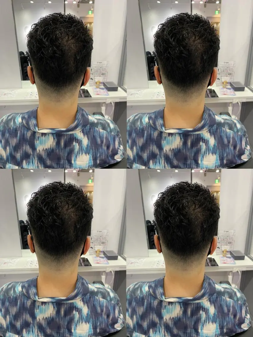 ショート カラー パーマ ヘアアレンジ メンズ カット 🔥メンズパーマ 特化 渡辺一翔のヘアスタイル