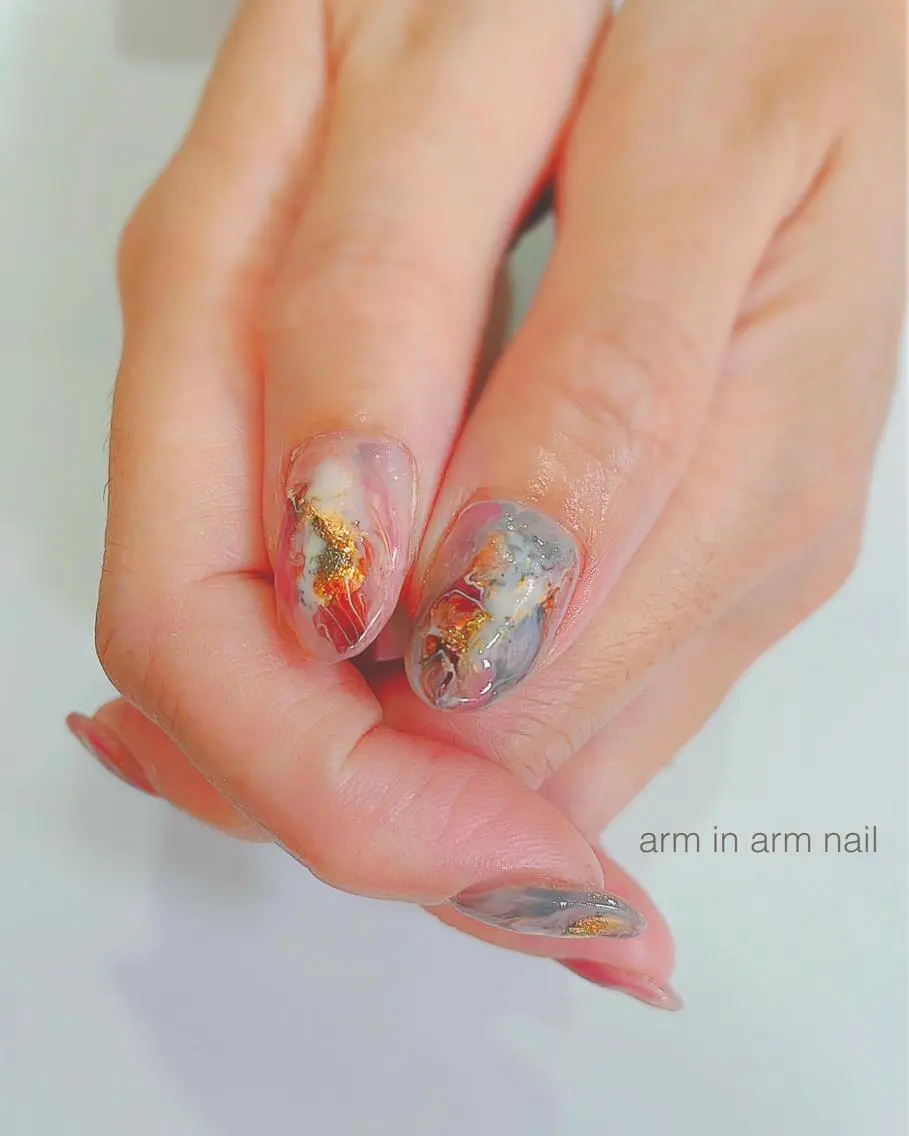 ネイル arm in arm ︎✿Yamamotoのマツエク・マツパデザイン
