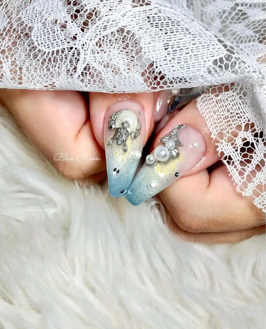 ネイル ハート ハンドネイル フットネイル ハンドケア nail salon Blue Moonのネイルデザイン