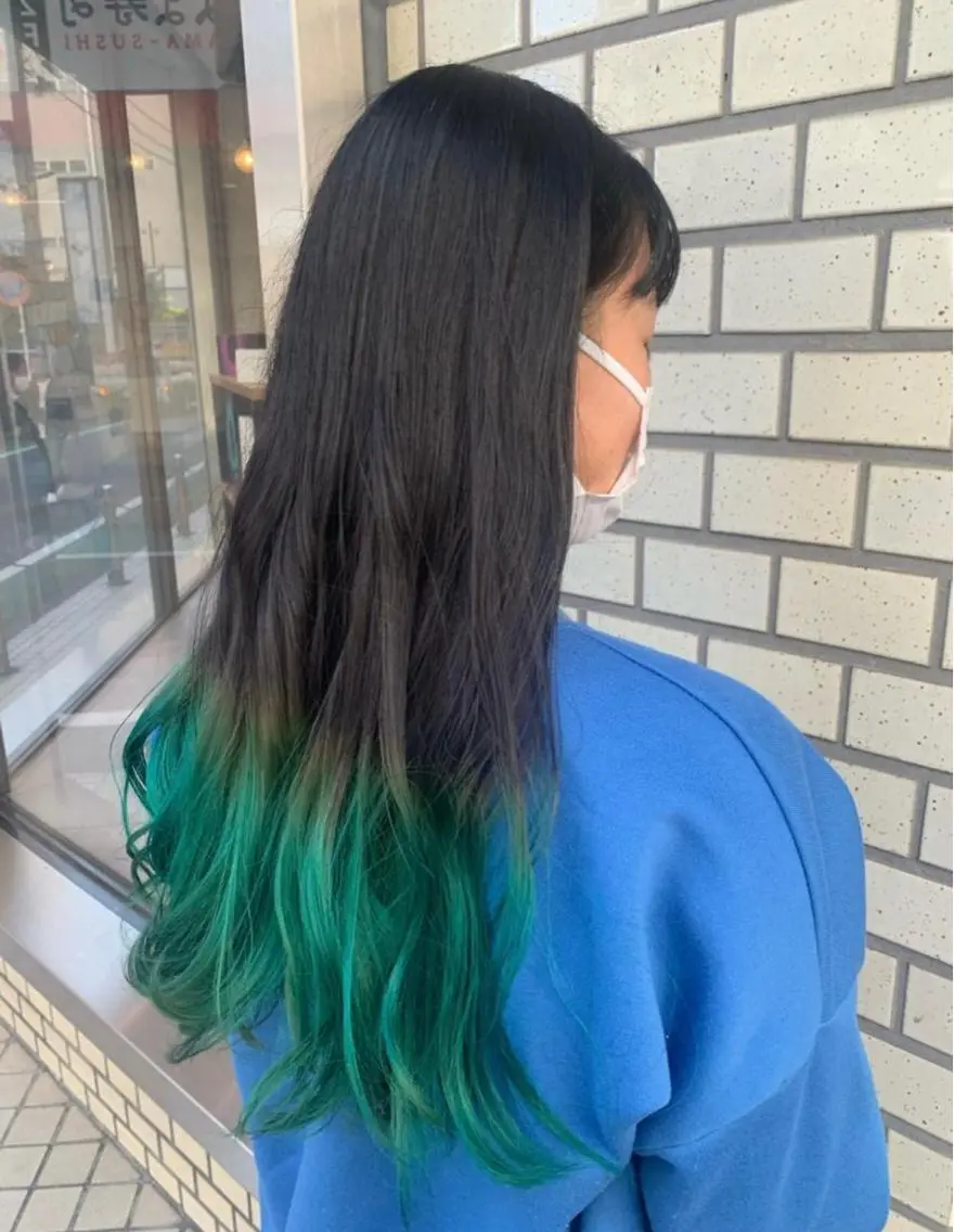 ロング カラー ショート・ボブ 🌈chinaのヘアスタイル