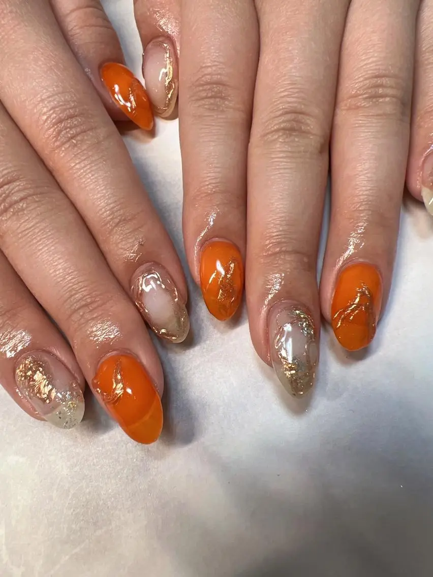 ネイル ミラーネイル ニュアンスネイル coco nailのネイルデザイン