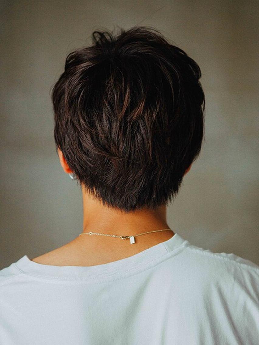 ショート メンズ アップバング コンマヘア フェードカット マッシュ スキンフェード トップスタイリスト ✨KIRIKA中野✨のヘアスタイル
