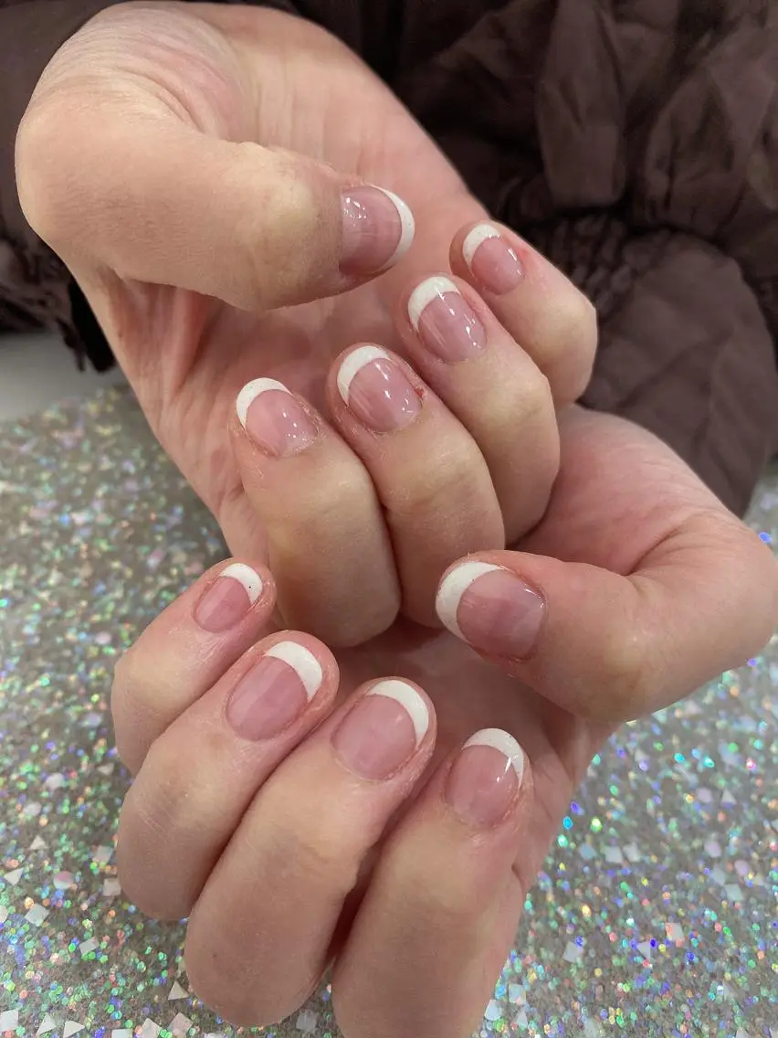 ネイル フレンチネイル Wish Nail 恒川のネイルデザイン