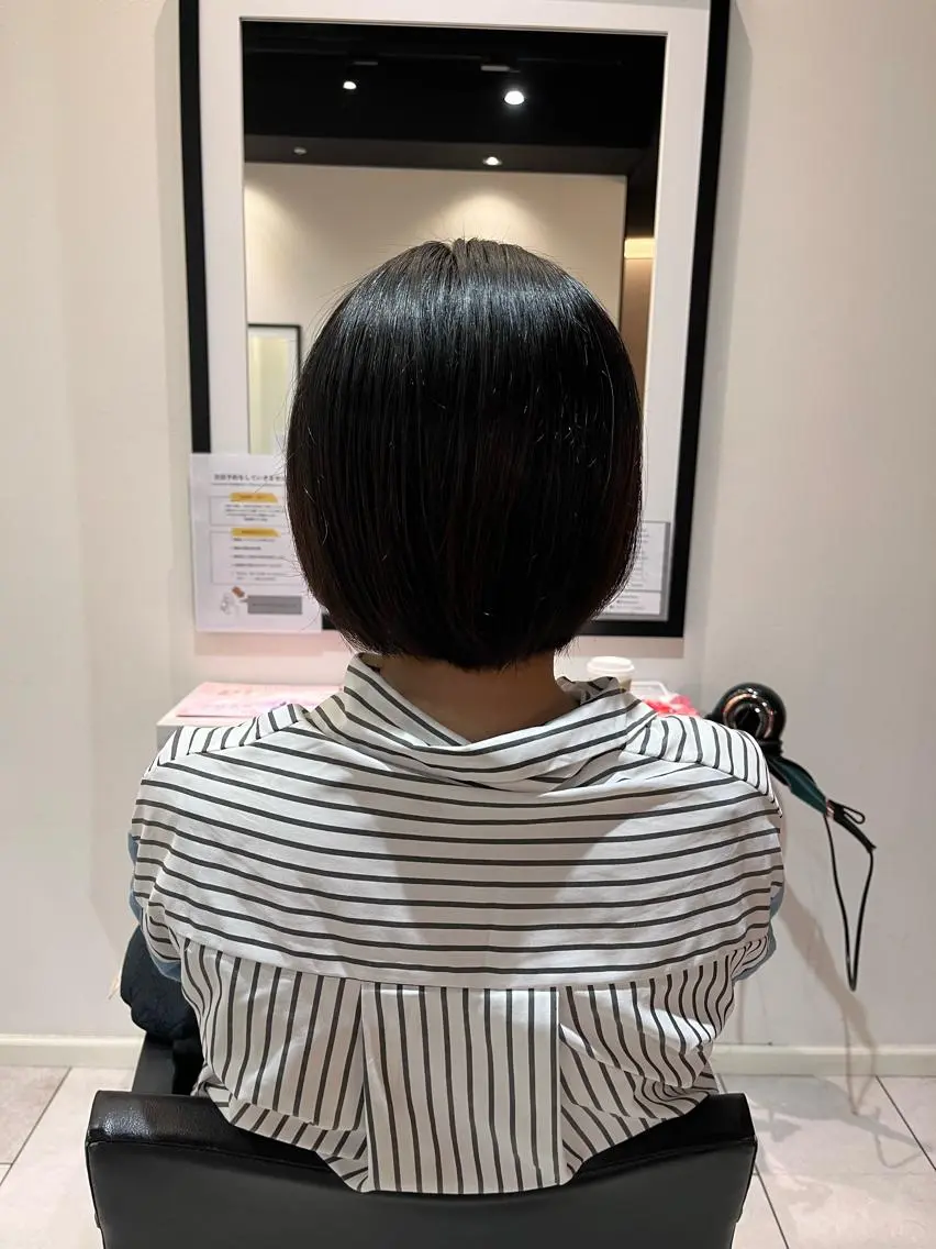 ショート パーマ 縮毛矯正 中原 優美のヘアスタイル