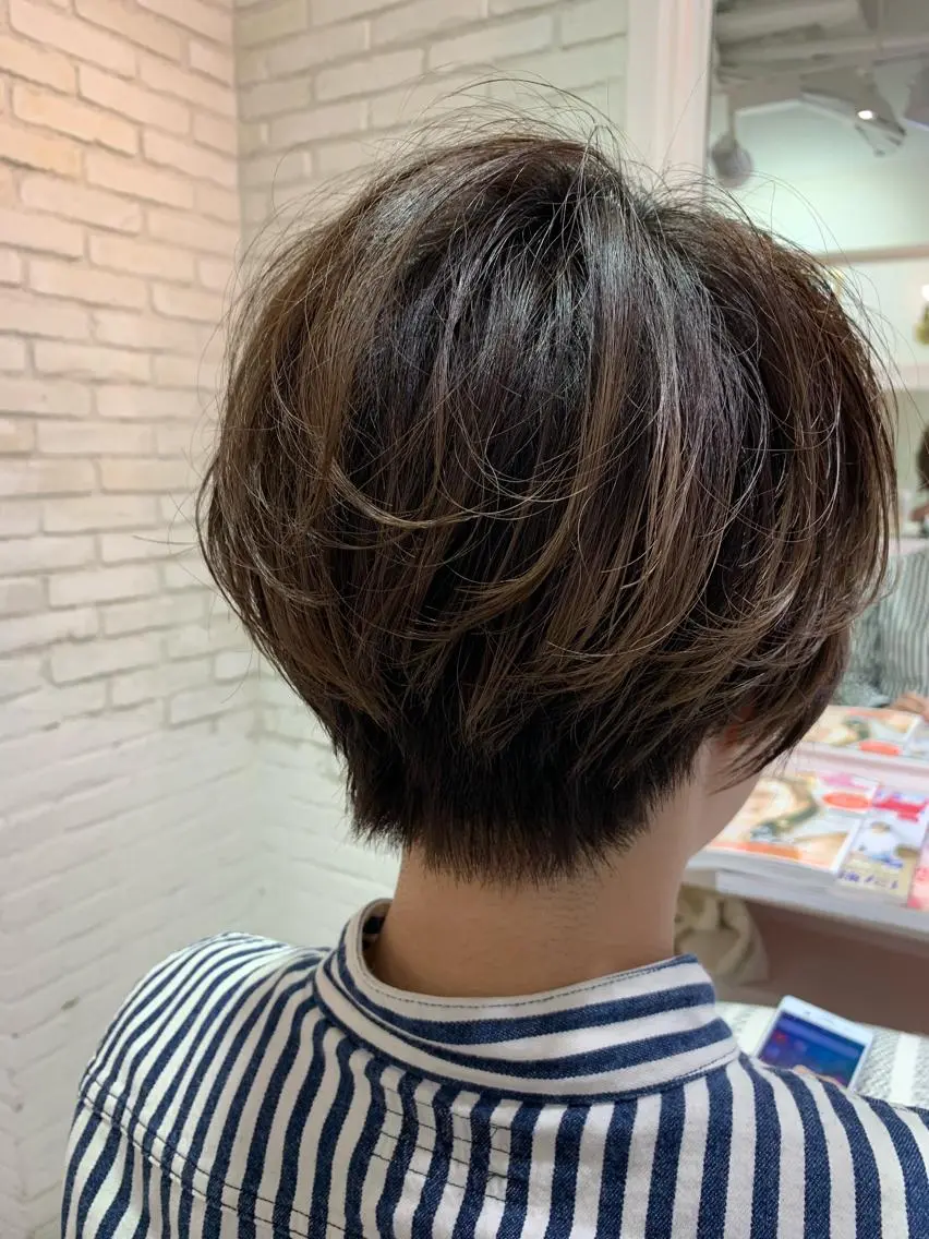 ショート カラー パーマ ヘアアレンジ マツエク・マツパ レイヤー&カラー 人気美容師倉崎涼のヘアスタイル