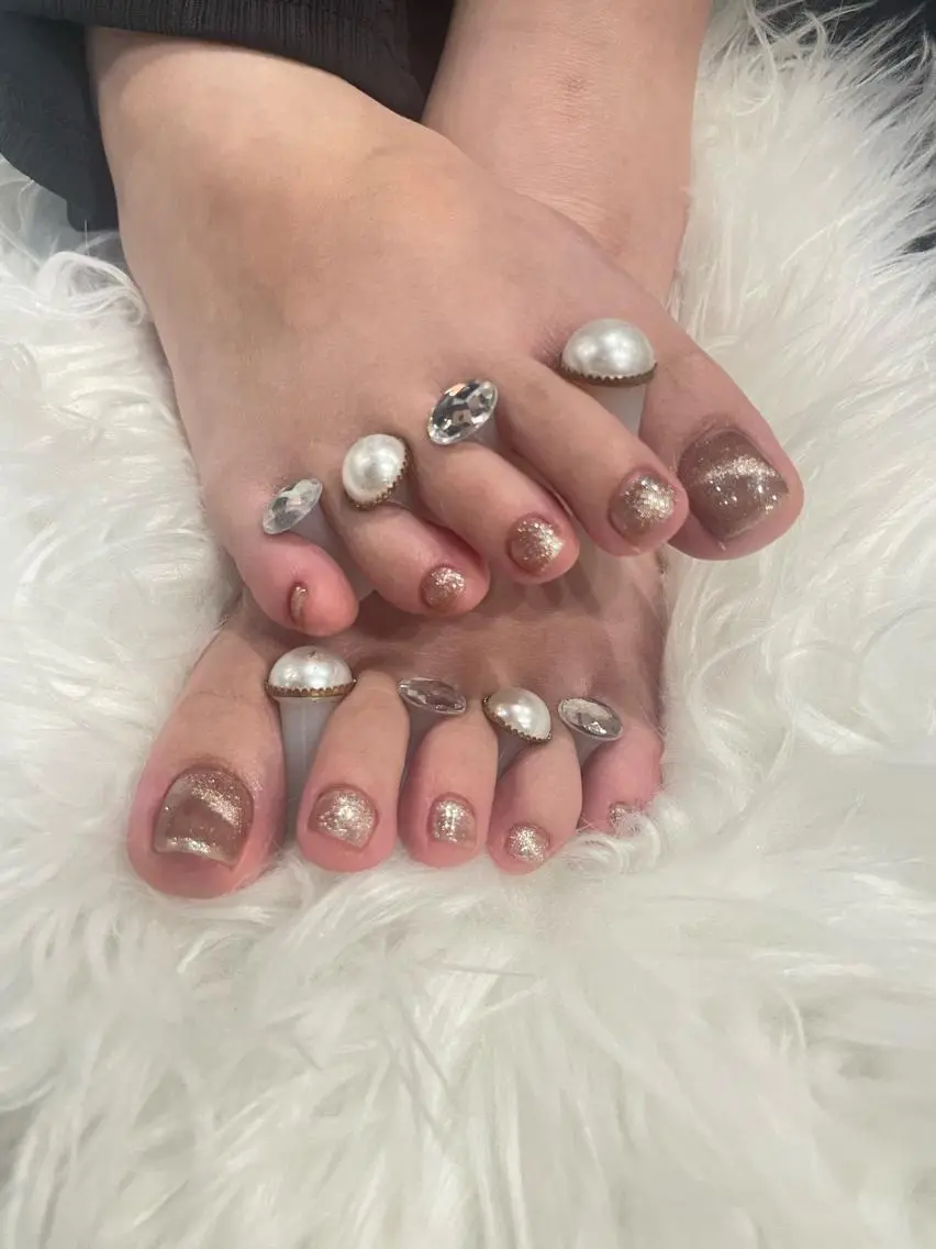 ネイル マグネットネイル フットネイル Dahlia Beauty赤松玲奈のネイルデザイン