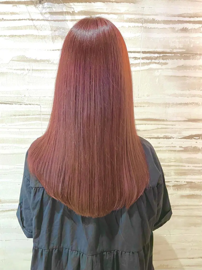 ロング カラー ブラウンカラー モカブラウン オレンジ ピンクカラー ピンクブラウン ヘアカラー Hiro ヒロのヘアスタイル