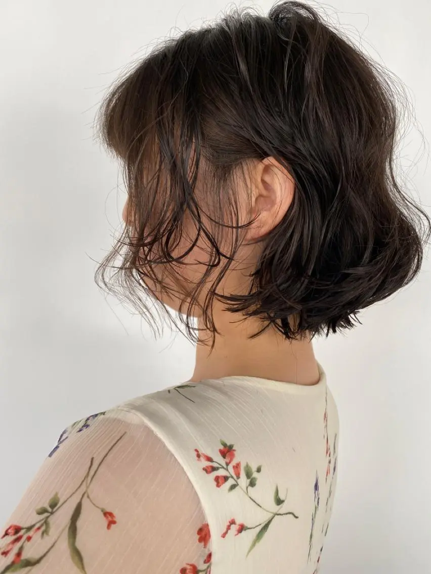 ミディアム パーマ KOOKI スティードトーキョーのヘアスタイル