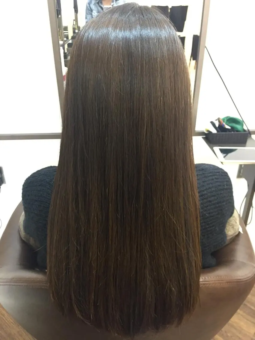ロング カラー 杉本 らなのヘアスタイル