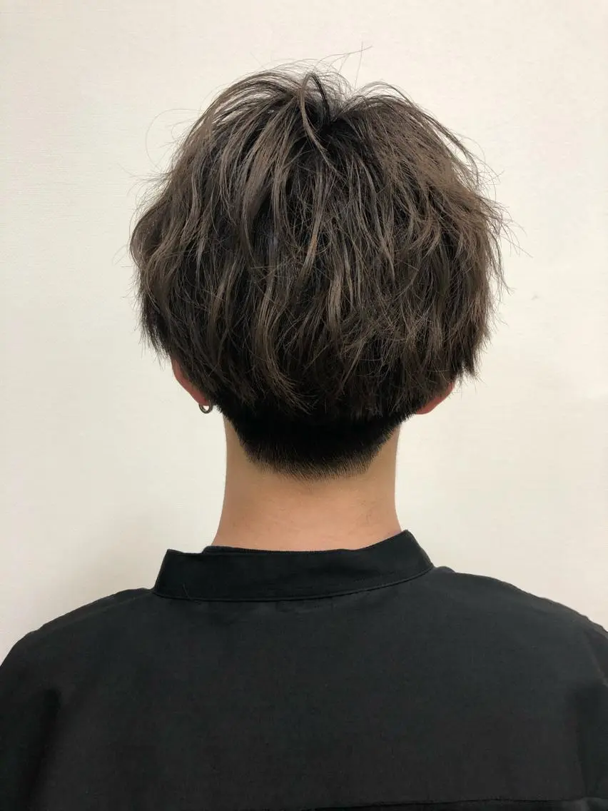 ショート ヘアアレンジ メンズ ❣️倉敷❣️美髪 カラー能登一成のヘアスタイル