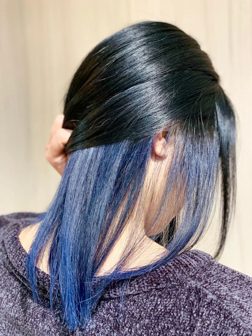 セミロング カラー ヘアアレンジ ✨錦糸町ブリーチ/ ホワイトカラー皇気✨のヘアスタイル