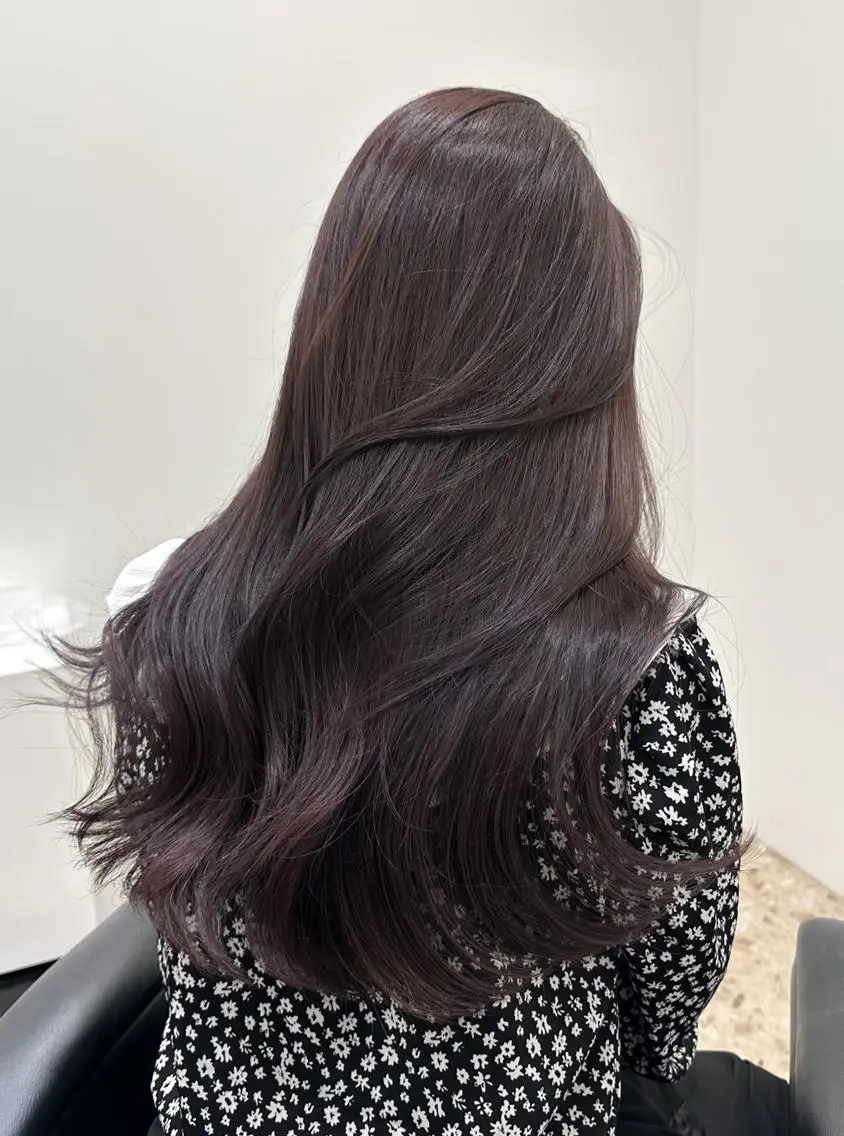 カラー ヘアアレンジ セミロング ブルーカラー ラベンダーカラー ピンクカラー ピンクラベンダー メンズカット/眉カッ ト/ブリーチ/シオリのヘアスタイル