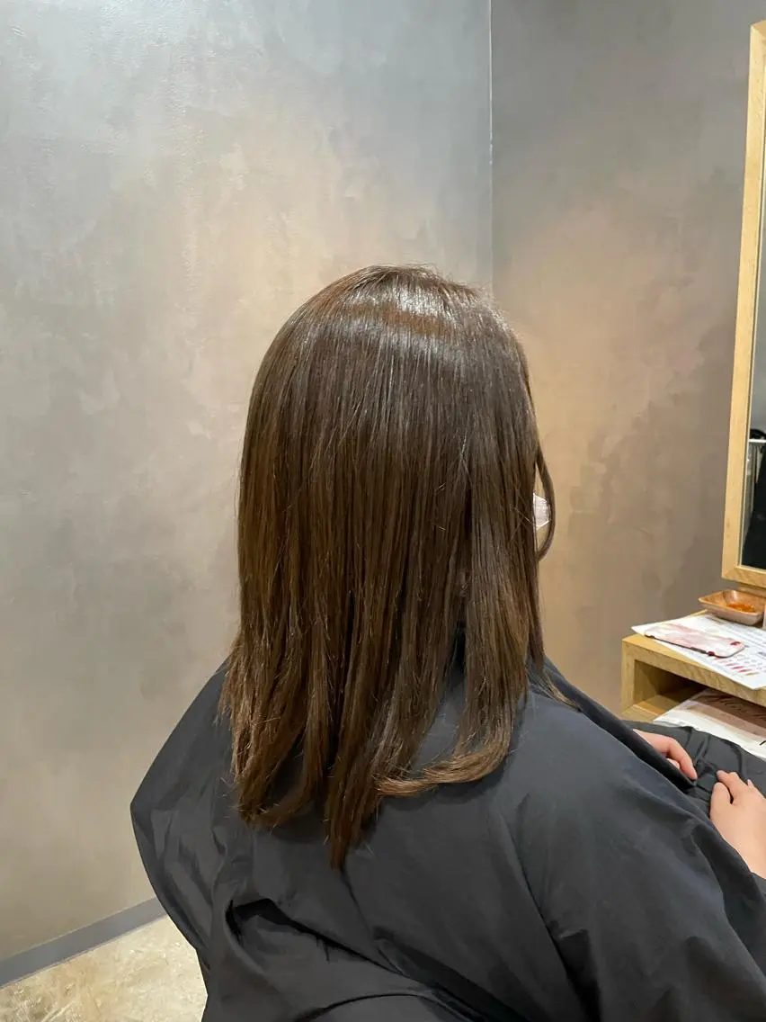 セミロング 上村 颯のヘアスタイル