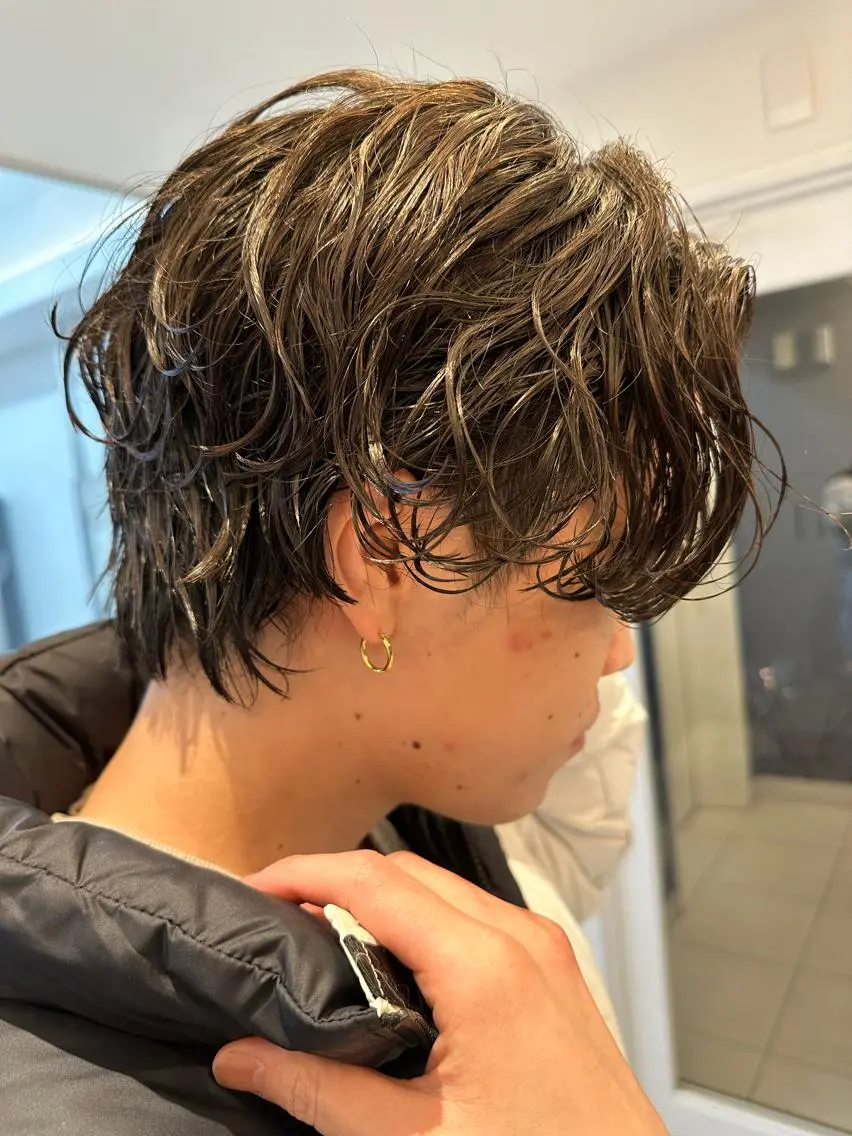 ショート パーマ メンズ 艶髪No.1🎀 ✨平山大樹✨のヘアスタイル