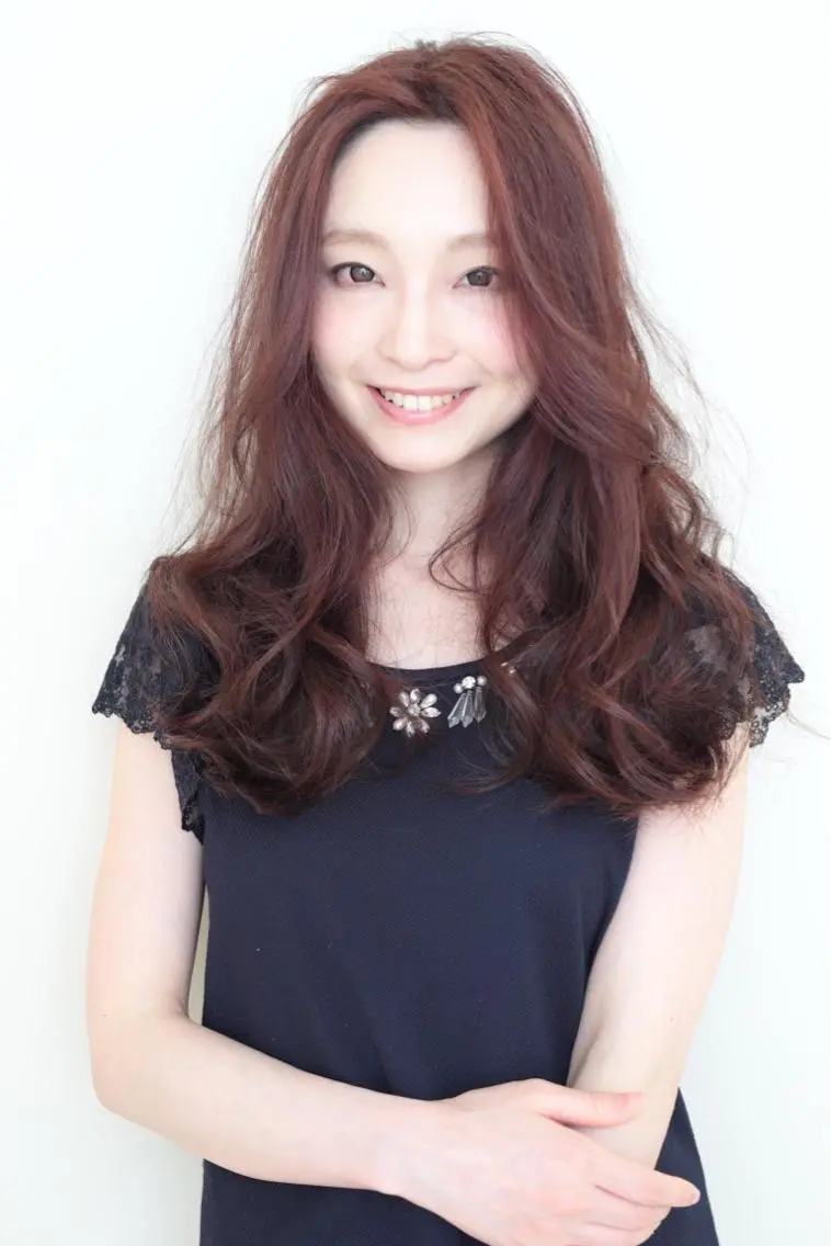 セミロング ロング カラー 透明感カラー イルミナカラー ピンクカラー トリートメント タジマ ヤスヒサのヘアスタイル