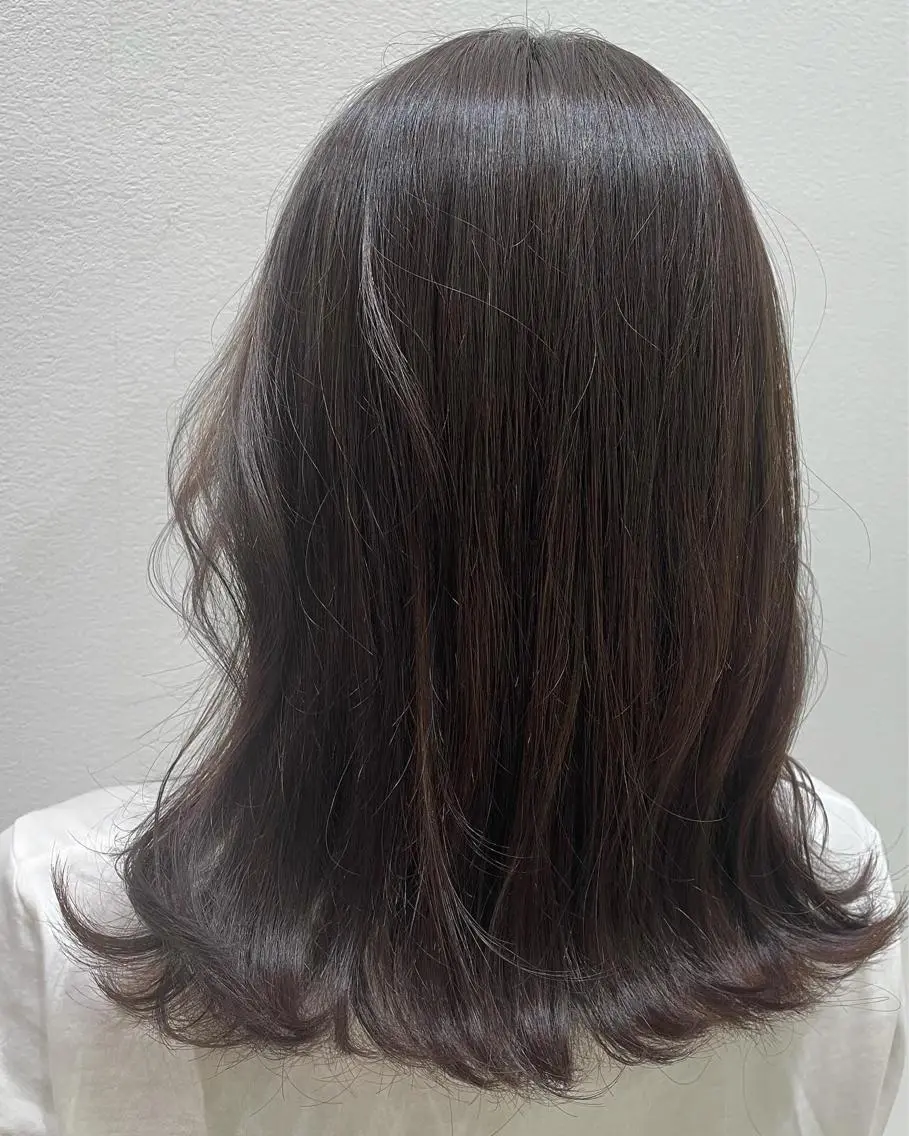 セミロング パーマモデル募集🌈 森脇帆南のヘアスタイル