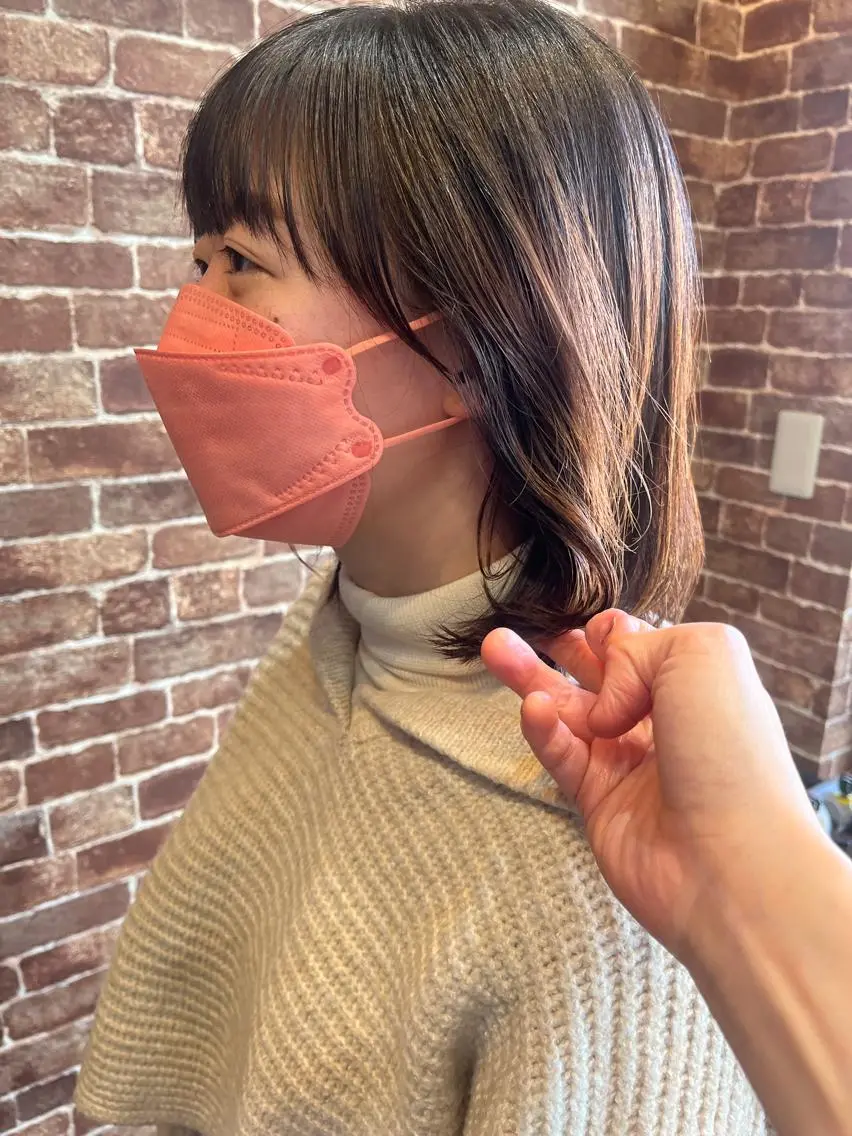セミロング カラー パーマ ヘアアレンジ メンズ キッズ ネイル マツエク・マツパ アイブロウ メンズブリーチ メンズハイライト メンズインナーカラー メンズ韓国風 ブリーチ 久木原 ゆりのヘアスタイル