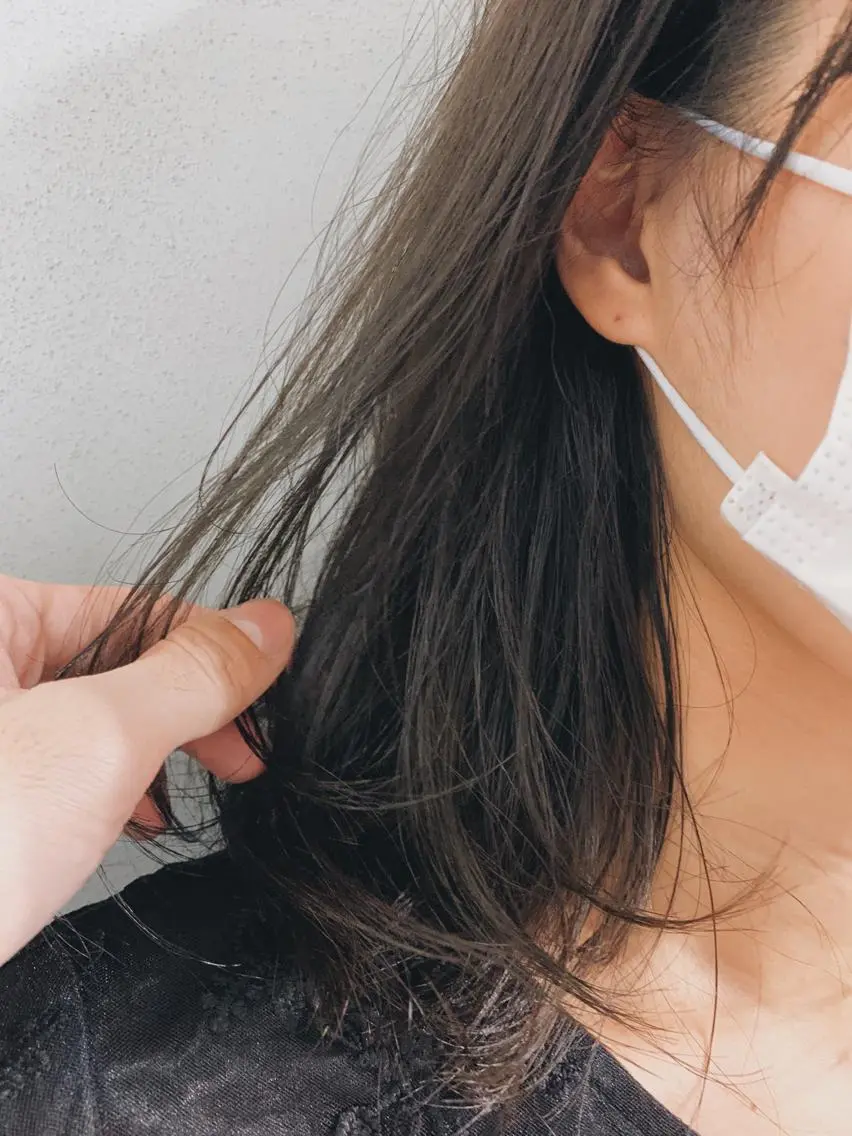セミロング カラー ヘアアレンジ ボブパーマコテ巻き風 パーマNo1深江秀平のヘアスタイル