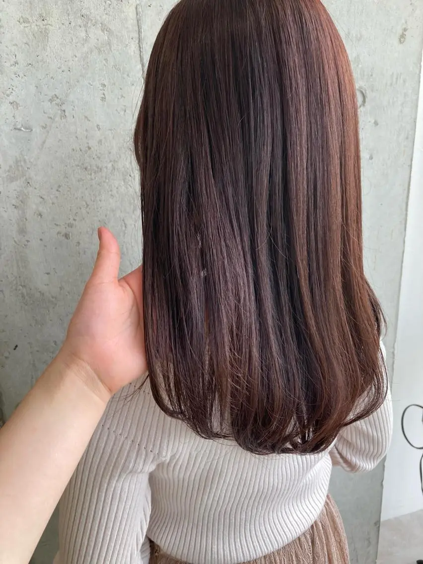 セミロング カット ヘアカラー トリートメント ✨色持ちの良い艶 カラー✨蟹江真世のヘアスタイル
