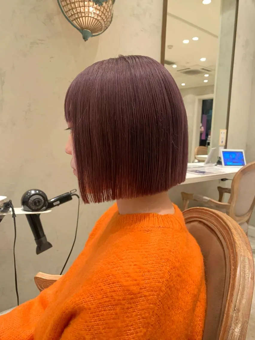ミディアム カラー Takahashi Yuriのヘアスタイル