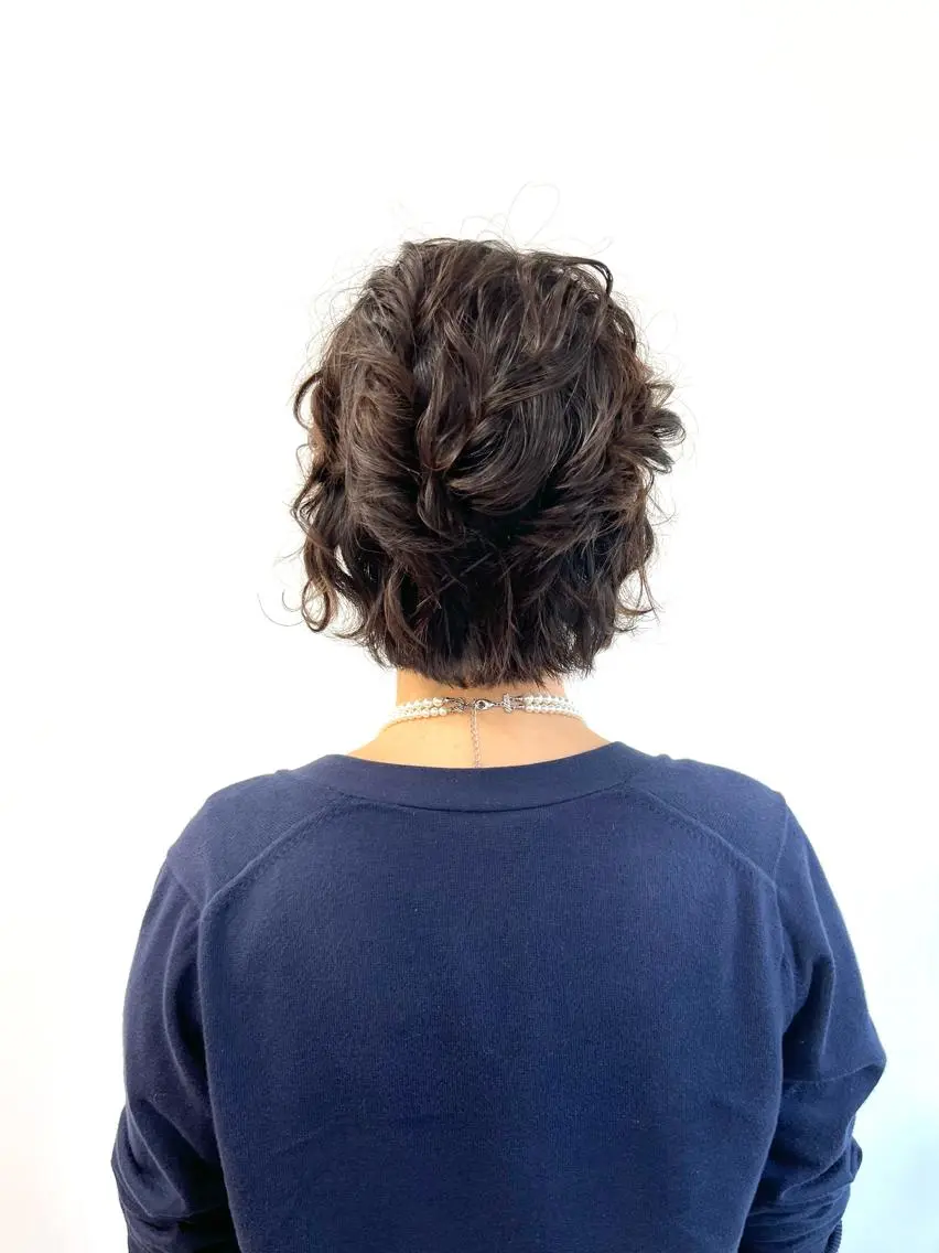 ヘアアレンジ 結婚式・ブライダル ウルフカット HIROKO / 透明感暖色カラー🎀のヘアスタイル